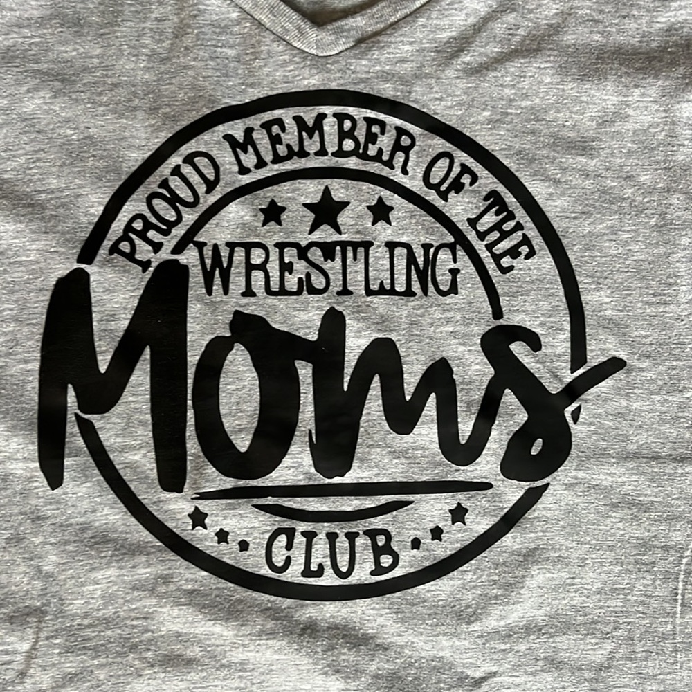 Wrestling Mom’s funny Custom T-Shirt - Large
